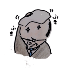 Japanese old man's habit sticker #4001258