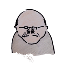 Japanese old man's habit sticker #4001264