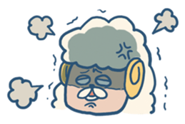 Warm fuzzy sheep. sticker #4002303