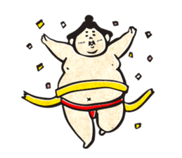 sumo wrestler"yuruizeki" part4 sticker #4003991