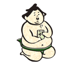 sumo wrestler"yuruizeki" part4 sticker #4003993