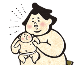 sumo wrestler"yuruizeki" part4 sticker #4003996