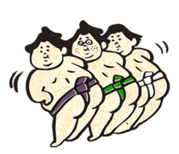 sumo wrestler"yuruizeki" part4 sticker #4004002