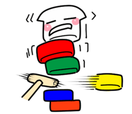 Funny White Bobbed Hair sticker #4004072