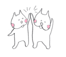 Good duo cats of FUNA sticker #4004234