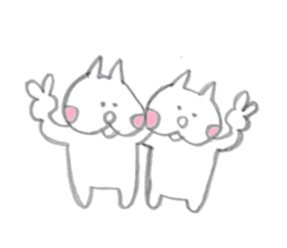 Good duo cats of FUNA sticker #4004246