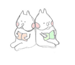 Good duo cats of FUNA sticker #4004254