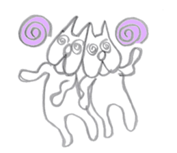 Good duo cats of FUNA sticker #4004257