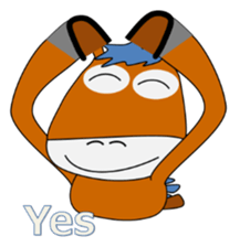 a daily life of walking horse  3rd sticker #4004391