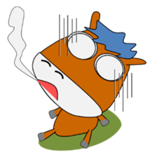 a daily life of walking horse  3rd sticker #4004394