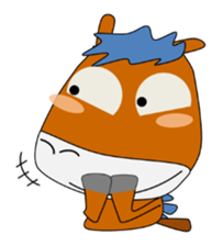 a daily life of walking horse  3rd sticker #4004396