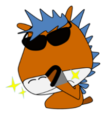 a daily life of walking horse  3rd sticker #4004404