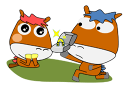 a daily life of walking horse  3rd sticker #4004430