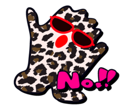 Mr.Leopard and Miss Zebra sticker #4005154