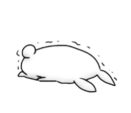 Depressed are in rabbit. sticker #4006327