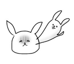 Depressed are in rabbit. sticker #4006329