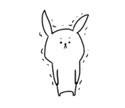 Depressed are in rabbit. sticker #4006332