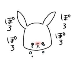 Depressed are in rabbit. sticker #4006336