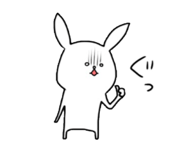 Depressed are in rabbit. sticker #4006348