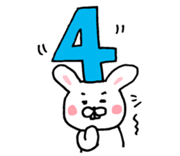 Rabbit of childcare sticker 3 sticker #4006675