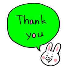 Rabbit of childcare sticker 3 sticker #4006684