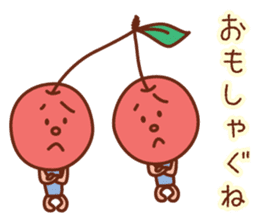 fruit stickers of Yamagata dialect sticker #4007566