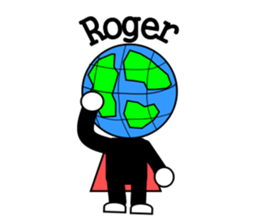 Globe-man sticker #4008032