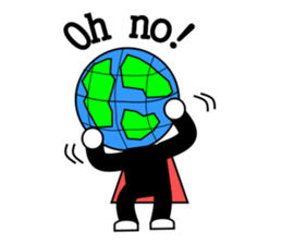 Globe-man sticker #4008039
