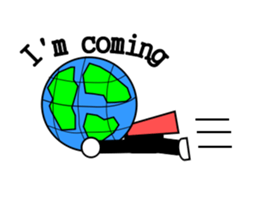 Globe-man sticker #4008043