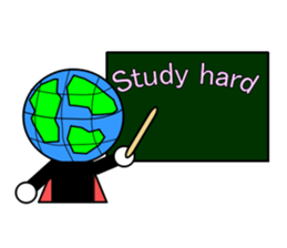 Globe-man sticker #4008068