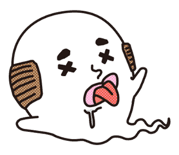 Bald Ghost sticker #4008092