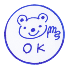 Handmade animal Hanko sticker #4008237