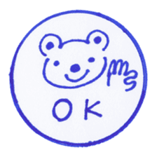 Handmade animal Hanko sticker #4008237