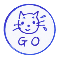 Handmade animal Hanko sticker #4008260