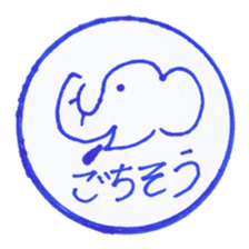 Handmade animal Hanko sticker #4008267