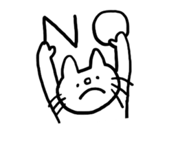 White cat Shiroko sticker #4008273