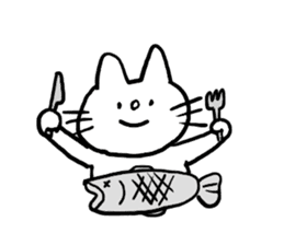 White cat Shiroko sticker #4008276