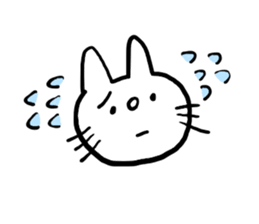 White cat Shiroko sticker #4008278