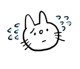 White cat Shiroko sticker #4008278