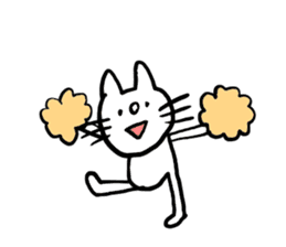 White cat Shiroko sticker #4008279