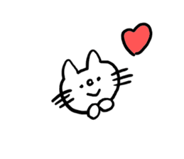 White cat Shiroko sticker #4008282