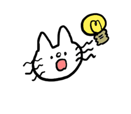 White cat Shiroko sticker #4008288