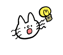 White cat Shiroko sticker #4008288