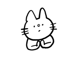 White cat Shiroko sticker #4008293
