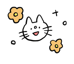 White cat Shiroko sticker #4008298