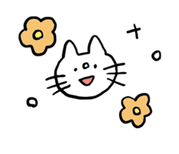 White cat Shiroko sticker #4008298