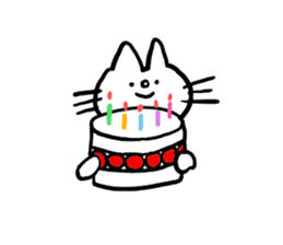 White cat Shiroko sticker #4008300