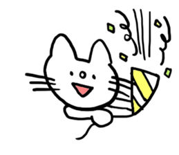 White cat Shiroko sticker #4008301