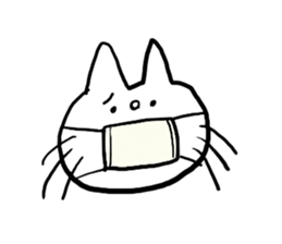 White cat Shiroko sticker #4008303