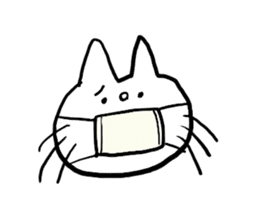 White cat Shiroko sticker #4008303